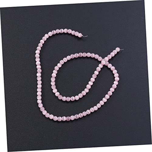Bracelet perles oeil de chat homme extensible avec pendentif chat rond - 2