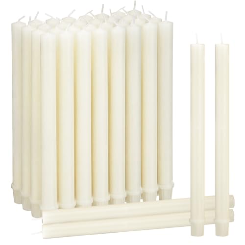 Nuanchu 24 Pack 51% Beeswax Candles with...