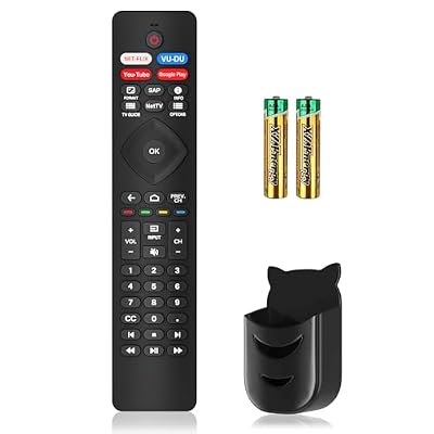 Replacement for Philips TV Remote, Universal for All Philips Android UHD 4K Smart TVs Wr Batteries & Holder, IR Remote for Philips Remote Control for Smart TV Wr 4 Shortcut Buttons, No Voice Function