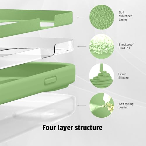 Image of LIRAMARK Liquid Silicone Soft Back Cover Case for OnePlus 13 /1+13 5G (Mint Green)