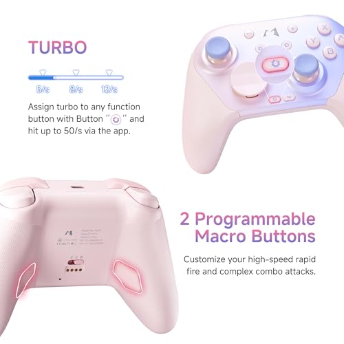 Image of Mobapad Chitu2 HD Switch 2 Wireless Controller, TMR Glide Joysticks [ZERO Drift], Charging Dock, HD Rumble, NFC, Turbo, Programming, Mechanical Buttons - Gamepad for Nintendo Switch /Switch 2 & Windows PC