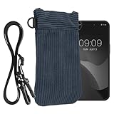 PRATIQUE : La housse de protection en velours côtelé mesure 17,8 x 8,5 cm et a une fermeture magnétique qui sécurise votre téléphone portable.