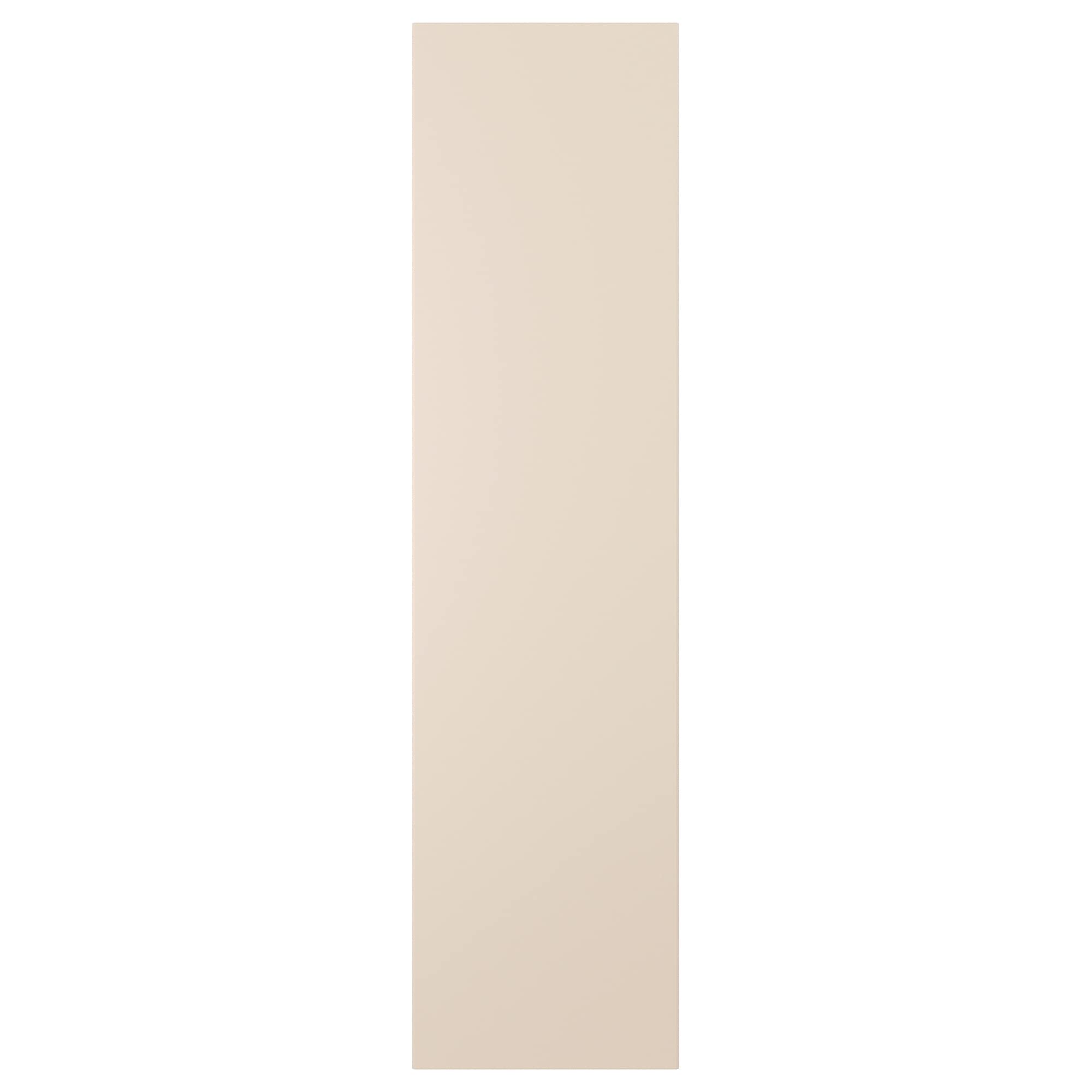 Porte avec charnières REINSVOLL gris-beige 50 x 195 cm occultante