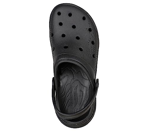 Skechers Women's FOAMIES Arch Fit - It's A Fit Clog, Black, 6.5