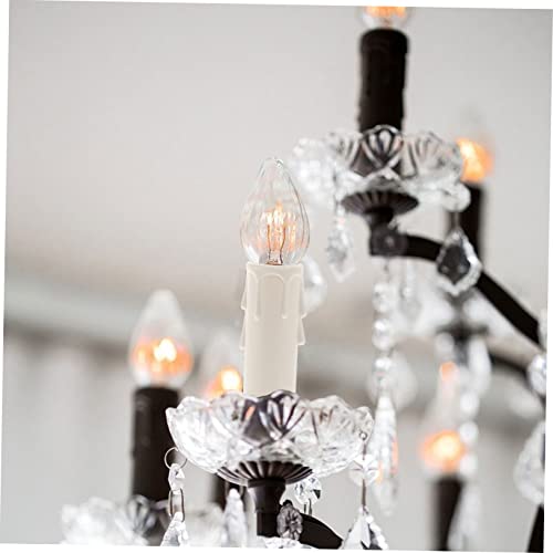 20 fundas de plástico blanco para candelabros de araña en dormitorios 5