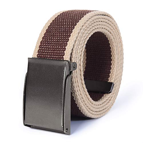 Image of Mile High Life Canvas Web Belt | Cut to Fit Up to 52 inch | Flip-Top Matte Silver Nickel Buckle 12 Colors