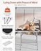 VEVOR Pet Grooming Table, 46 Inch Grooming Station with 2 Height Adjustable Arms, 330LBS Static Load Capacity, Foldable Dog Groom Station with No-Sit Haunch Holder with Loop, for Medium/Small Dogs