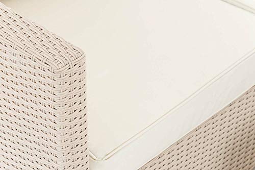 CLP Poly-Rattan Lounge-Set Genero 5 MM l Garten-Set Mit 5 Sitzplätzen l Komplett-Set: 3er Sofa + 2er Sofa + Tisch, Farbe… – Bild 6