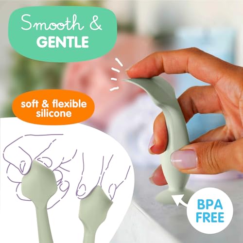 Image of Bumco Travel Baby Diaper Cream Spatula with Travel Case (Sage Green)