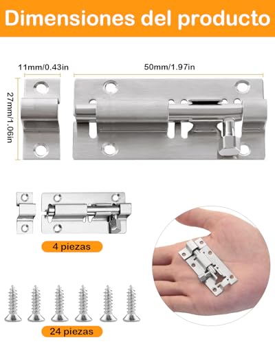 Pasador para puerta de baño 26 Imagen adicional