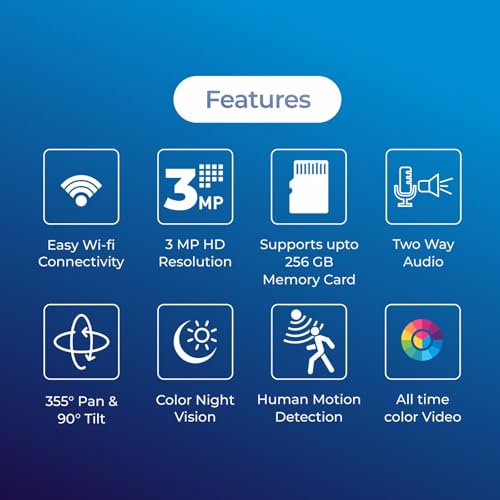 Image of MANOMAY Protect Pro 3MP 4G SIM Security Camera [STQC Approved] 360 Outdoor Pan Tilt CCTV, Smart AI Human Auto Tracking, Color Night Vision, Two-Way Audio, IP66 Waterproof, Alexa, 256GB Memory Card