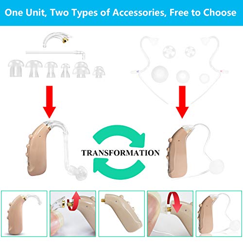 Banglijian Hearing Amplifier Rechargeable Personal Sound Amplifier (PSAP) with Digital Noise Cancelling to Aid and Assist Hearing - Thumbnail 3