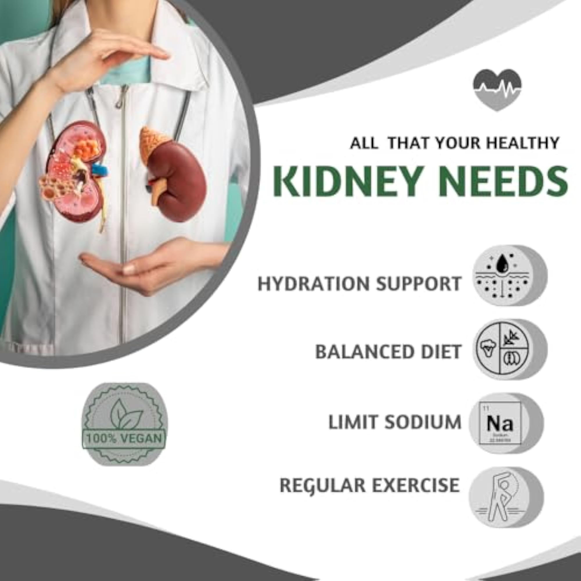 Kidney Detox Supplement with Punarnava and Turmeric Extracts