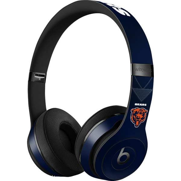 Skinit Decal Audio Skin Compatible with Beats Solo 3 Wireless - Officially Licensed NFL Chicago Bears Team Jersey Design