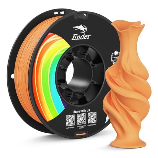 Creality Matte PLA Plus Filament 1.75mm, Low Warping, Minimal Layer Lines, Dimensional Accuracy +/- 0.02mm, 1kg (2.2lb) 3D Printer PLA+ Filament, Matte Orange