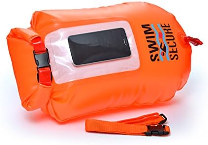 Chillswim Swim Secure Dry Bag with Window Pocket - Safer Open Water Swimming High Viz