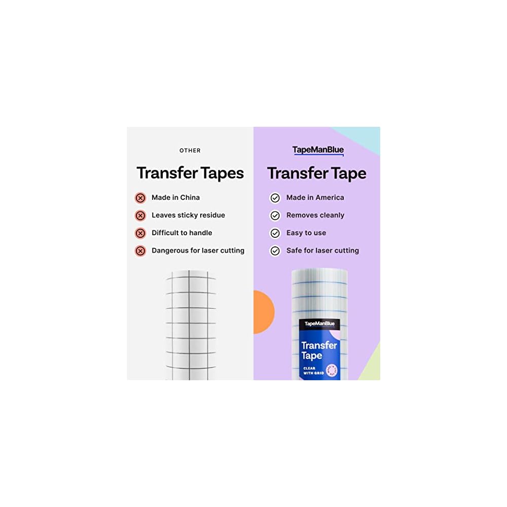 Clear Vinyl Transfer Tape - 12 x 100' Roll with Nepal | Ubuy