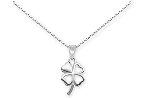 Tiny 4 Leaf Clover Necklace for Women: Good Luck Charm