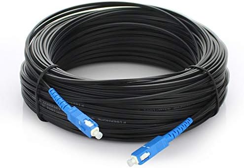 50M Outdoor Drop Cable SC UPC Simplex FTTH Drop Patch Cable Single Mode Fiber Optic Patch Cord FTTH Fiber Optic Jumper Cable