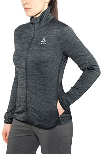 Odlo Midlayer Full Zip Steam, Felpa Donna, Black