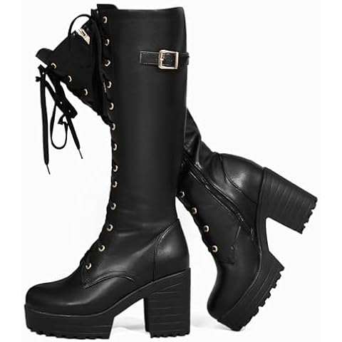 Voviggiw Women's Stylish Knee High Boots Cover