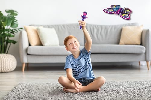 Lexibook, Crosslander Butterfly, Mein Ferngesteuerter Schmetterling, Flug in alle Richtungen mit bis zu 12 km/h, Loopings, Fernbedienung mit 2 Steuerungsmodi, Sound- und Lichteffekte, Pink, RCBUT