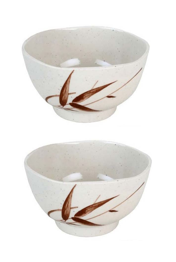 JapanBargain Reed Melamine Miso Soup Bowl 4.5in #605D/J