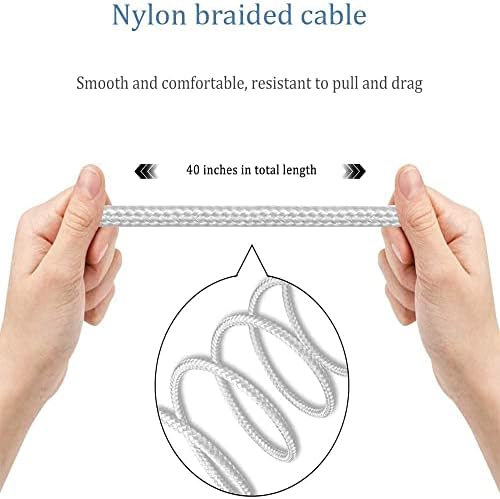 USB C to 3.5mm Audio Aux Jack Cable,3.28Ft Type C Adapter to 3.5mm Headphone Stereo Cord Car Compatible with Samsung Galaxy S21 S20/Google Pixel 2 3 XL/Huawei Mate40/P30/iPad Pro2018/Xiaomi