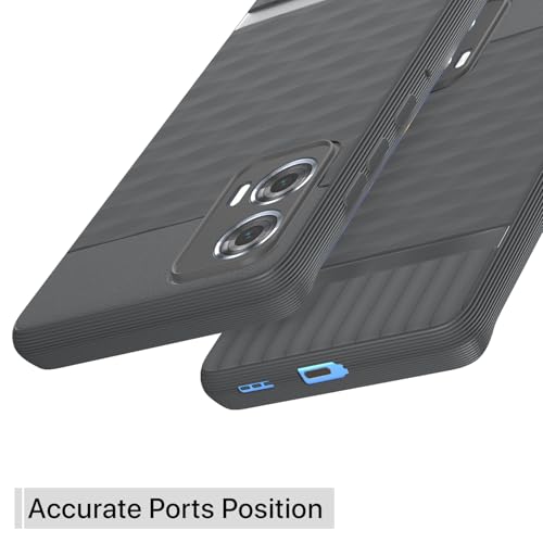 Image of Outlouders Back Cover for Motorola Moto Edge 50 Fusion 5G / Motorola Moto G96 5G | TPU Soft Flexible Shockproof | Full Camera Protection Back Case (Grey)