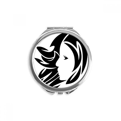 Miroir rond maquillage zodiaque Vierge cadeau idéal anniversaire constellation