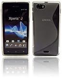 Joli design unique mais large TPU Étui en Silicone Compatible avec Sony Xperia J ST26i Etui Silicone Transparent @ Energmix