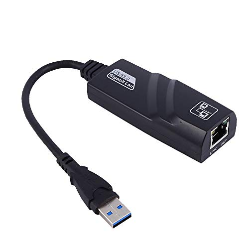 【マーサリンク】USB3.0 Type A to GIGAbit LAN 変換アダプタ RJ45 10/100/1000Mbps ギガビット 高速 有線LAN オスーメス コンバータ 18cm (USB タイプA、USB タイプC)端子選択 (USB3.0