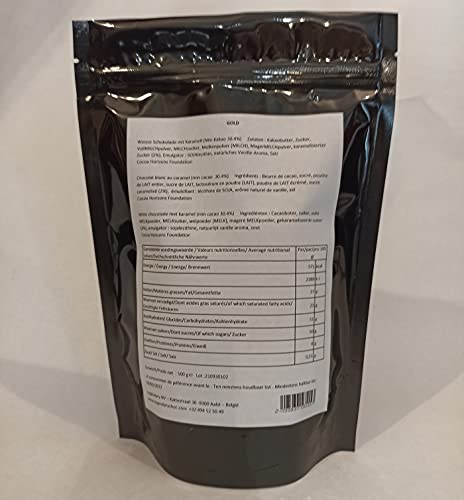 Legendary - it's all about beans CALLETS GOLD - Originele pastilles met karamelchocolade, druppels pure Belgische chocolade, ideaal voor warme chocolademelk en nog veel meer. GOLD 500 gr - Image 4