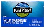 WILD PLANET: Wild Sardines in Water with Sea Salt, 4.38 oz (Pack of 3)