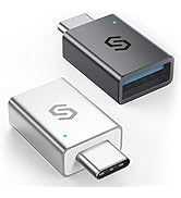 Syncwire USB C Adapter to USB 3.0 [Pack of 2] OTG USB Type C Adapter, Thunderbolt 3 to USB for iPa...
