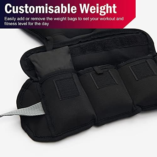 ZELUS Weighted Vest for Men and Women | 1.8-4.5kg/5-9kg/9-14kg Vest with Ironsand Weights,0.5-10.5kg|0.5-20.5kg Vest with Iron Weights| Adjustable Body Weight Vest for Cardio and Strength Training
