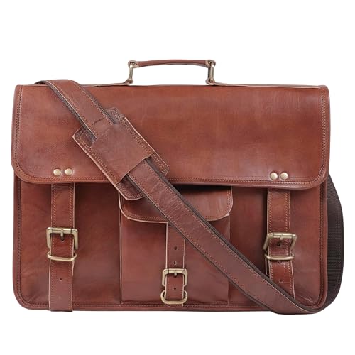 ALASKA EXPORTS - Sac en Cuir pour Ordinateur Portable -...