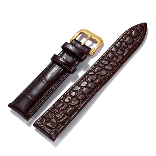 Bracelet de montre en cuir alligator noir 16-22mm pour sublimer votre style au quotidien