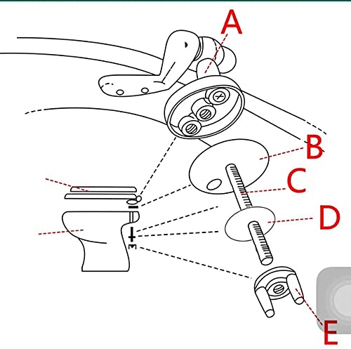 Wc Bril Softclose Scharnier Toiletbril, Duurzame Toiletbril, Toiletbril 42-47Cmx36-39Cm TREEECFCST5813 - Image 7