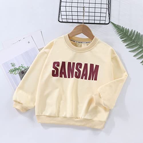 Baby Boys Girls Letter Print Pullover Long Sleeve Sweatshirt Pullover Tops Kids Toddler Boys Fashion Hoodies2