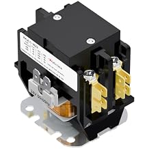AC Contactor, Malictele 2 Pole 40 Amp 24V Coil Air Conditioner Contactor HVAC Contactor for AC Unit Outdoor Compatible Condenser Compressors Refrigeration Systems Motors etc