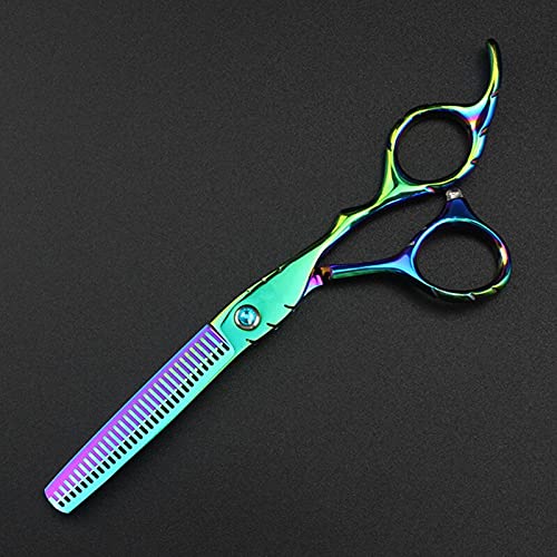 Tijeras de barbero para Cortar el Cabello, 6 Pulgadas, Acero japonés, Color Verde, para peluquería.