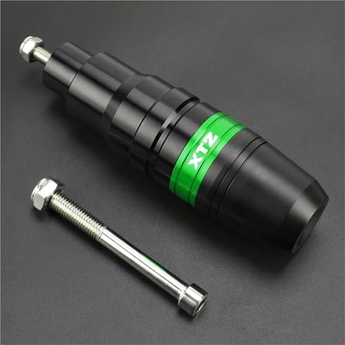 �ɓK�����郄�}�n XTZ125 XTZ150 XTZ690 XTZ1200 �I�[�g�o�C Accessoires �����ی�r�C�X���C�_�[�N���b�V���p�b�h�X���C�_�[(B-Green)