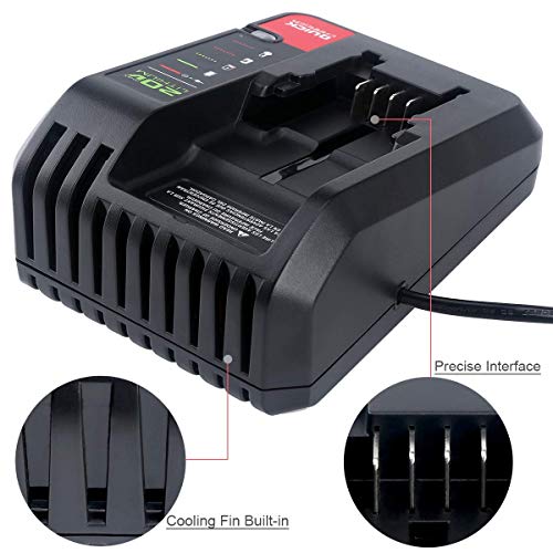 Pcc692L Compatible With Porter Cable 20V Charger, Waxpar Pcc692L Pcc691L Battery Charger Compatible With Porter Cable Li-Ion Battery Pcc681L Pcc699L Compatible With Black & Decker 20V Max Battery #TOP2