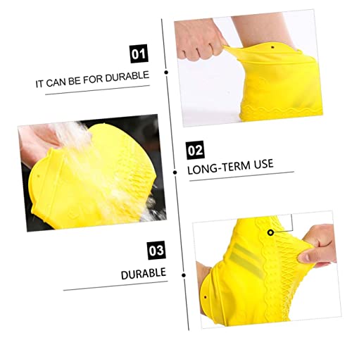 Abaodam Shoe Cover Reusable Shoe Rain Cover Shoe Waterproof Feet Overshoes Covers Impermeable Rain Shoes miniatura 4