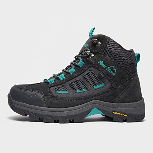 Peter Storm Women's Camborne Mid-Rise Waterproof Walking Boots with StormGrip Outsole (Grey, UK Footwear Size System, Adult, Women, Numeric, Medium, 8) - Image 8