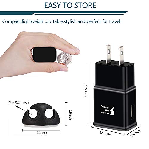 Fast Charging Block, Usb Adaptive Fast Charger Box Android Cell Phone Wall Quick Tablet Charger Plug Adapter Compatible Samsung Galaxy S10 S9 S8 S7 M10 A10E J7 Note8 9 / G7 Plus Ep-Ta20Jbe (2 Pack) #TOP1