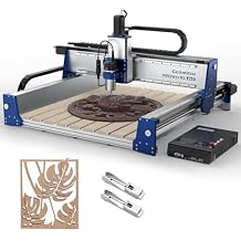 Genmitsu PROVerXL 2X2 CNC Router Machine, 2' x 2' CNC Machine with 710W Spindle, Closed-loop Stepper Motor + 2PCS Upgrade CNC Router Vise Clamp for Large Woodworking & Metalworking Project
