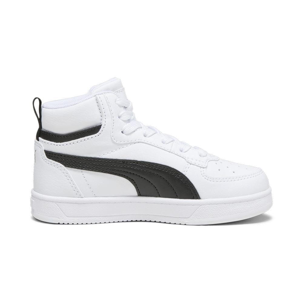 PUMA Shoes, Caven 2.0 Mid Sneaker, Blanco Negro-Dorado, 38 EU Unisex niños