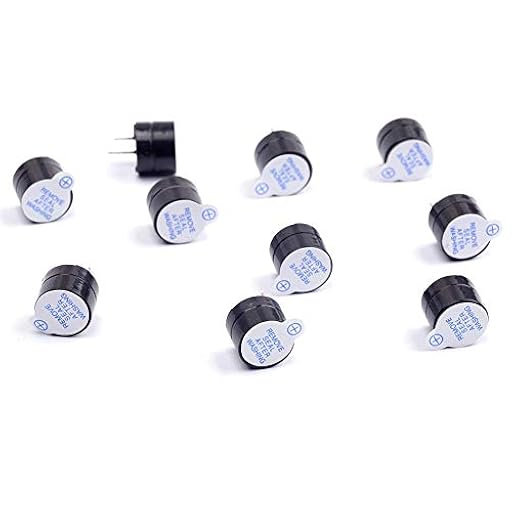 ICQUANZX 10Pcs 5V Active Buzzer Alarma electrónica Magnética Bip Continua Larga para Arduino (Paquete de 10) | Ya disponible en tu tienda friki favorita! En mundofriki.es! ICQUANZX 10Pcs 5V Active Buzzer Alarma electrónica Magnética Bip Continua Larga para Arduino (Paquete de 10) | Ya disponible en tu tienda friki favorita! En mundofriki.es!